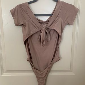 Lulu’s Open Back Bodysuit